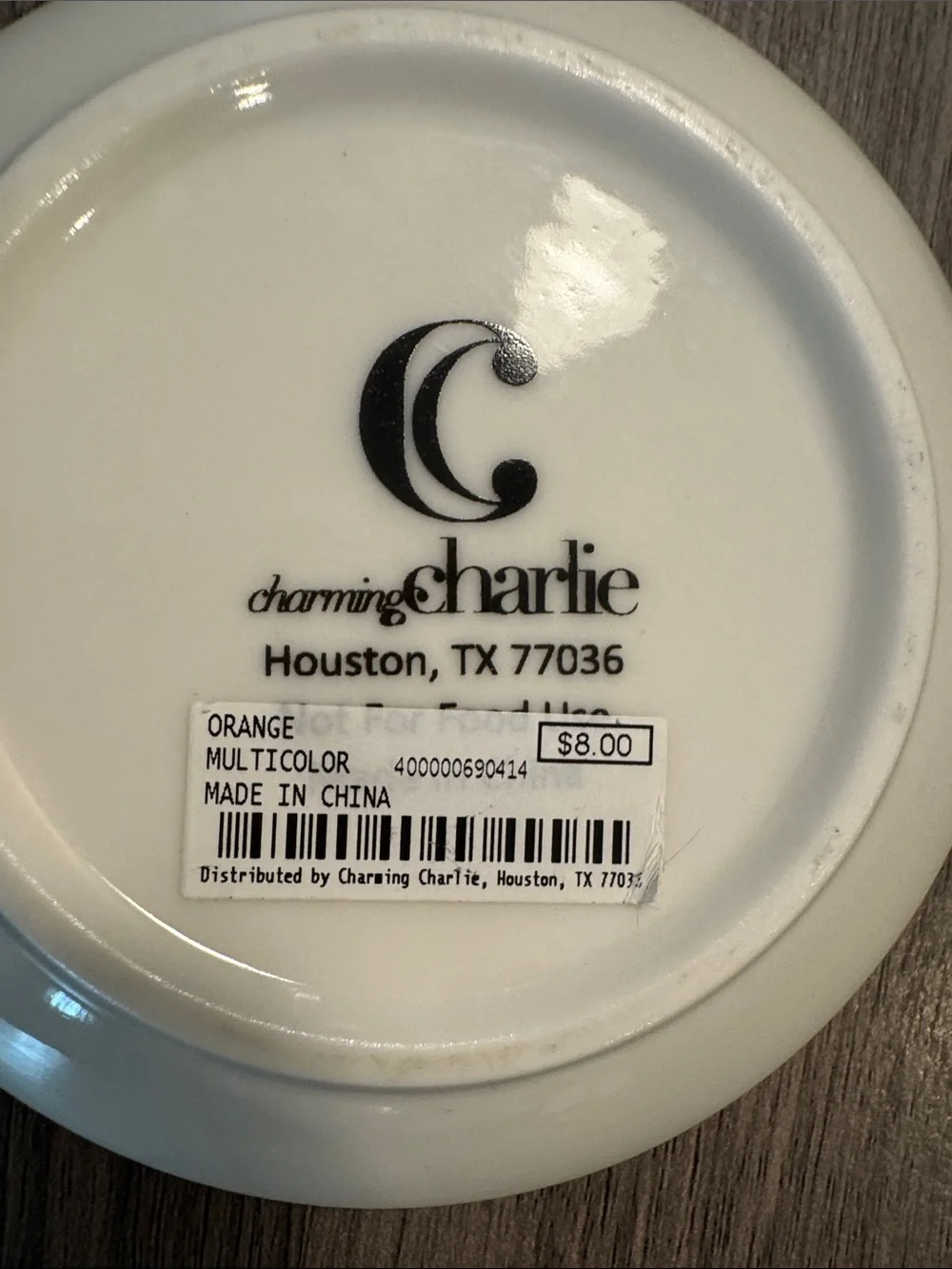 Floral Charming Charlie  'Choose to Be Grateful' Decorative 4” Ceramic Dish